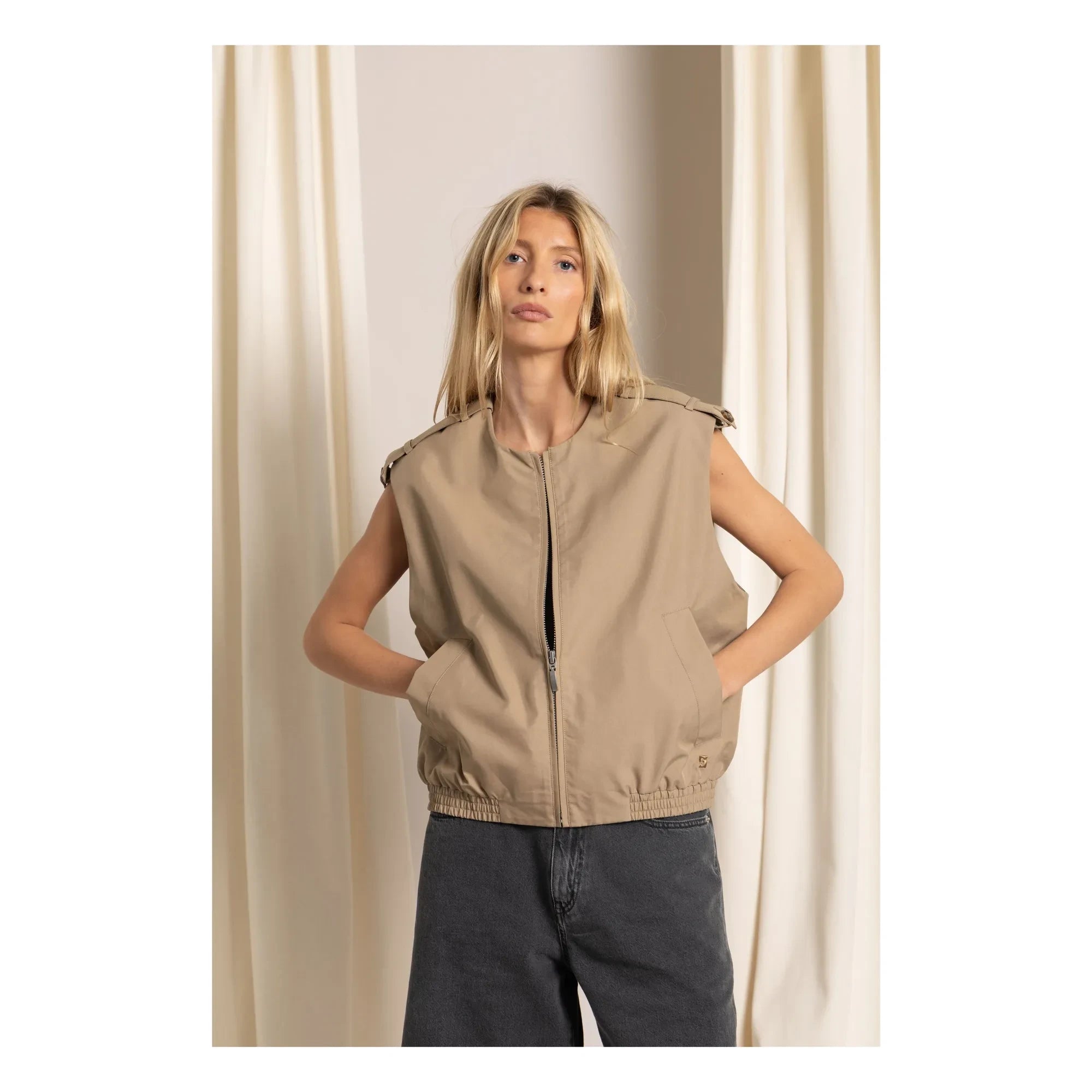 Smallable Woman - Savannah Ärmellose Jacke | Beige