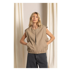 Smallable Woman - Savannah Ärmellose Jacke | Beige