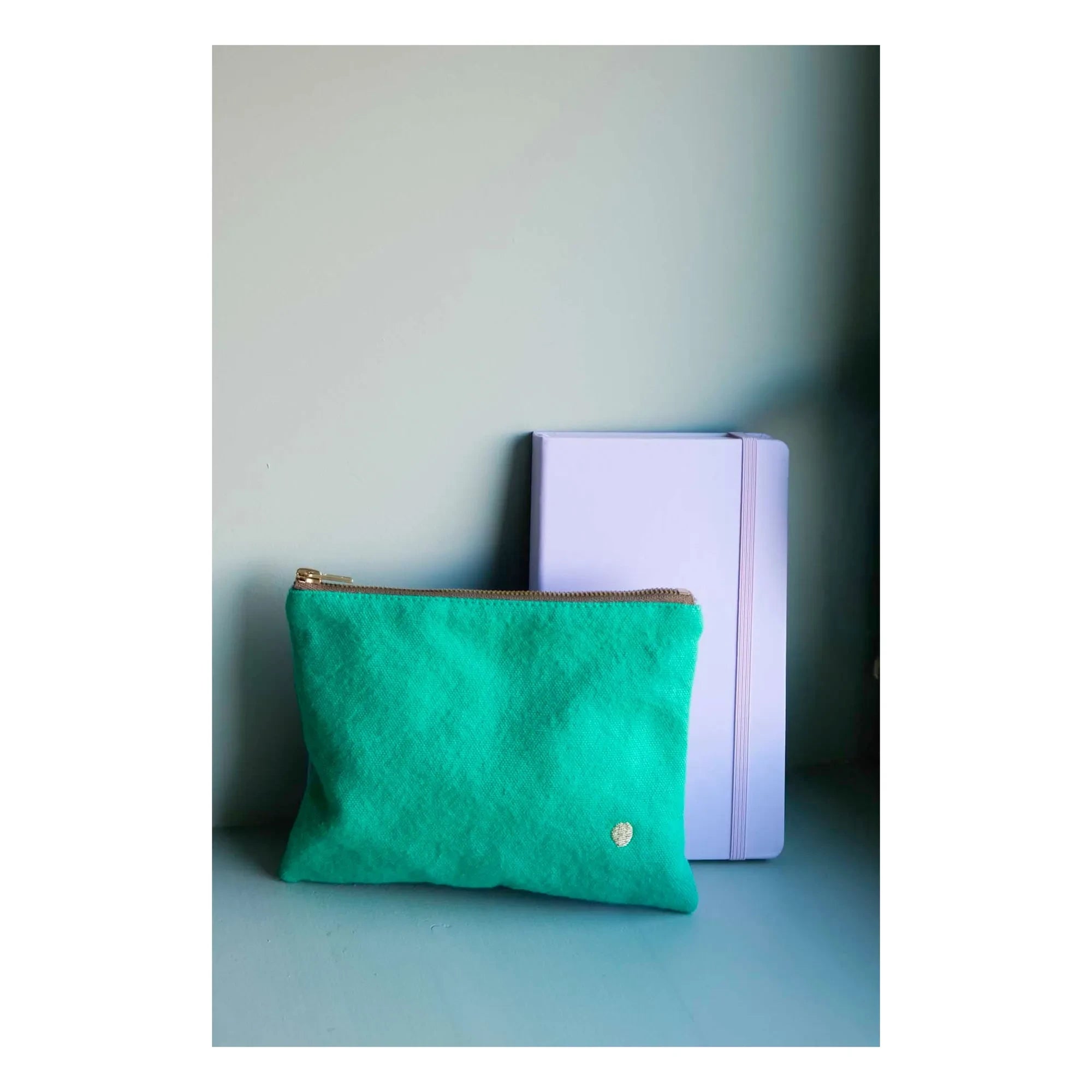 Das Tüpfelchen auf dem i – Tricolo Kosmetiktasche | Mintgrün