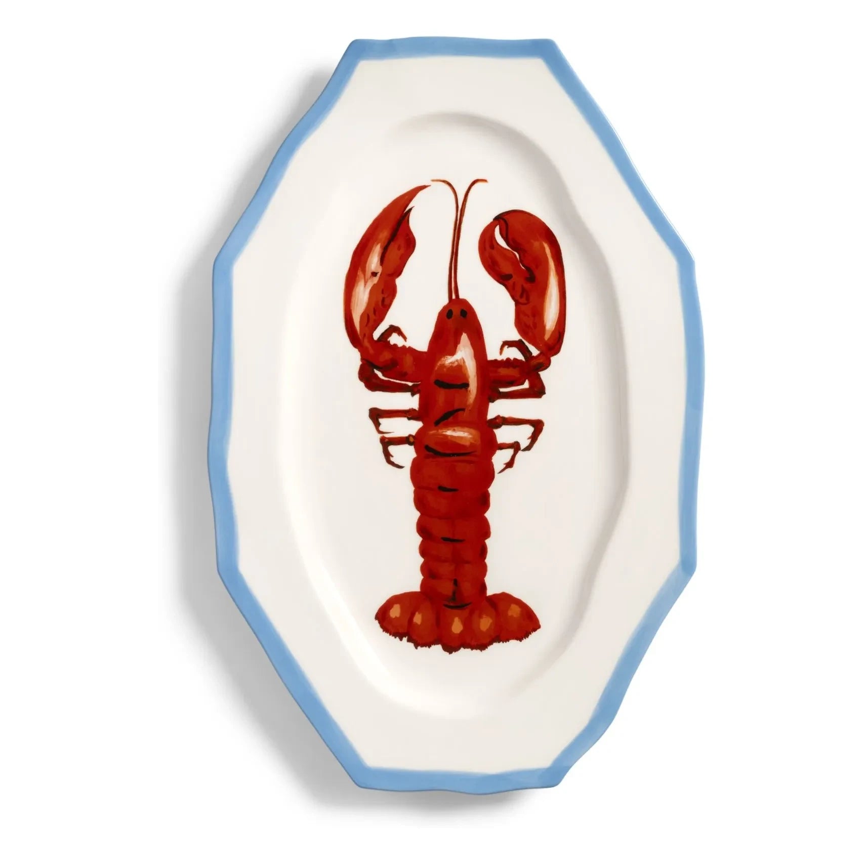 &Klevering - Porzellanteller Sirenenhummer | Rot