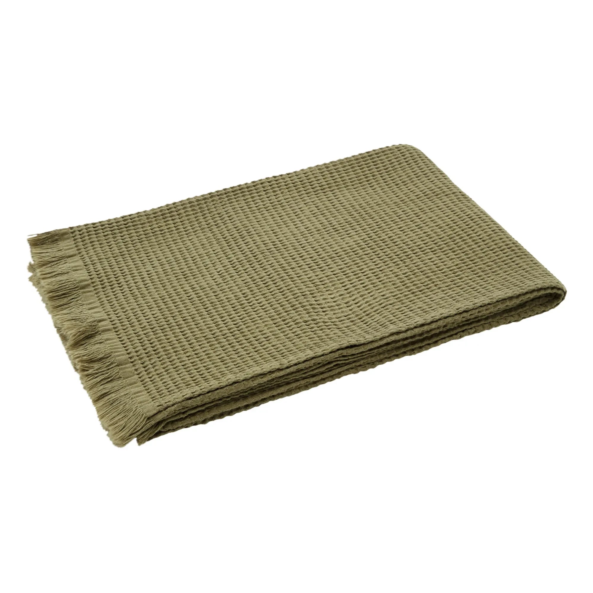 Haomy - Timor Wabenstruktur Badetuch | Khaki