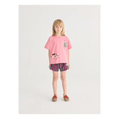 Bobo Choses - Farm T-shirt Organik pamuk | Pembe