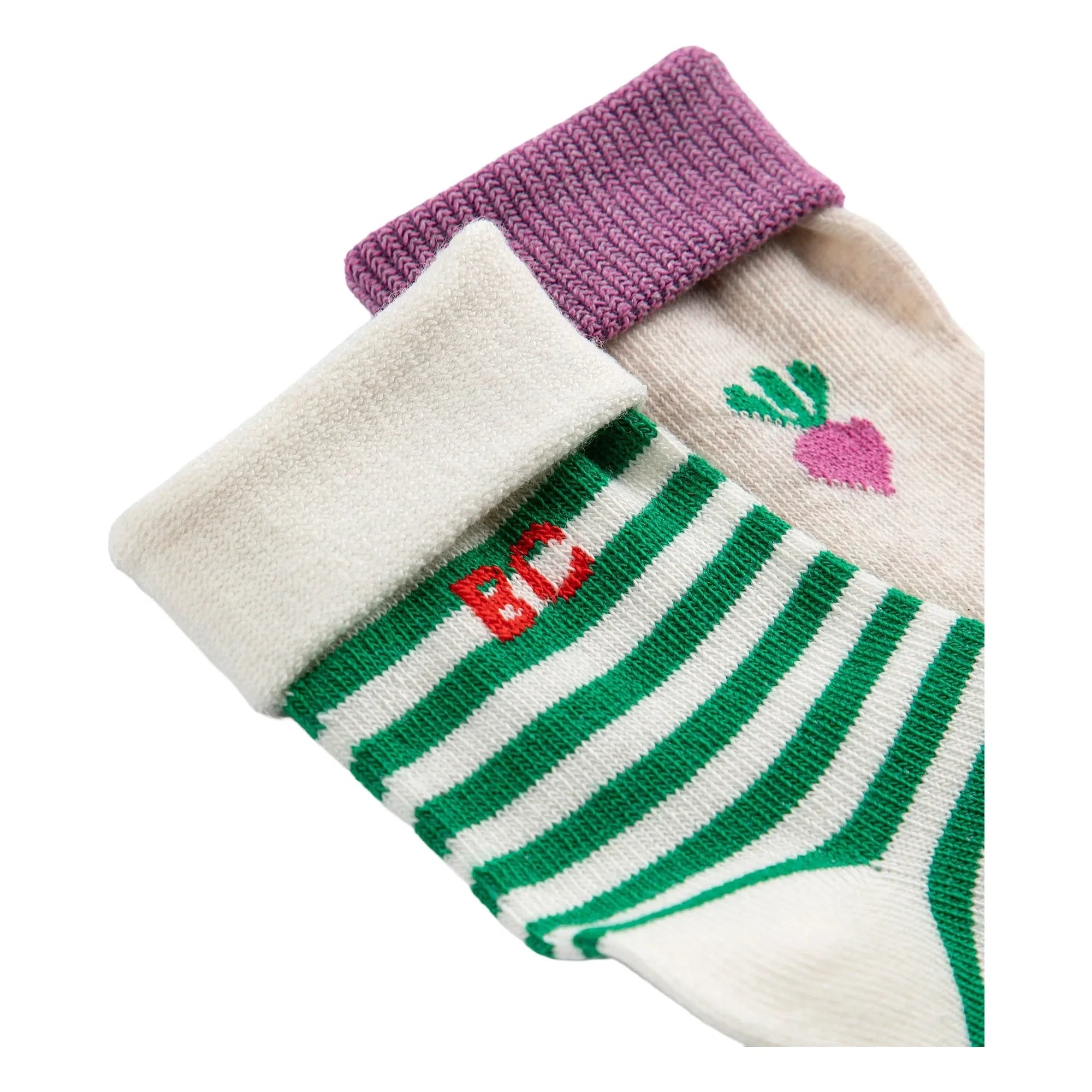 Bobo Choses - 2 Paar Bio-Baumwoll-Rübensocken | Lila