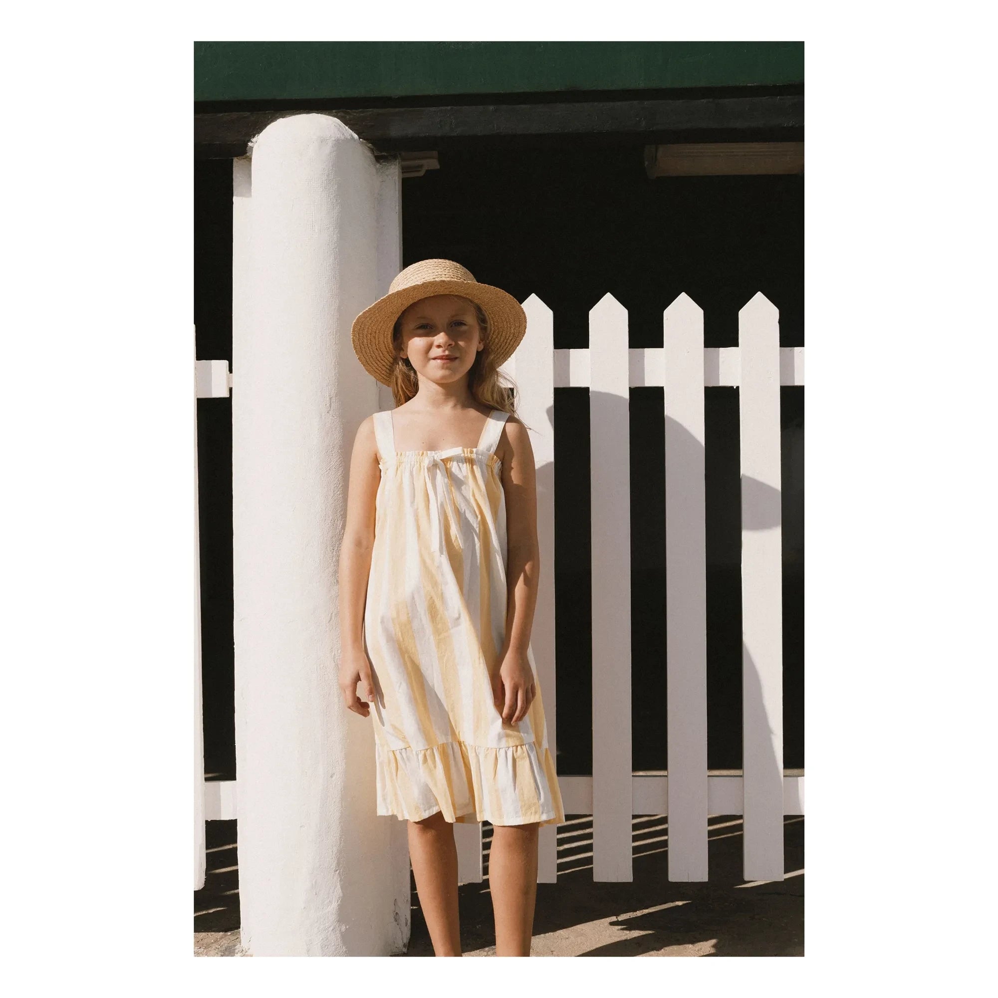 Tinycottons - Gestreiftes Kleid | Gelb
