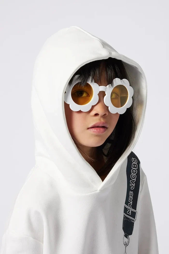 Çocuklar için pamuklu kapüşonlu MARC JACOBS sweatshirt