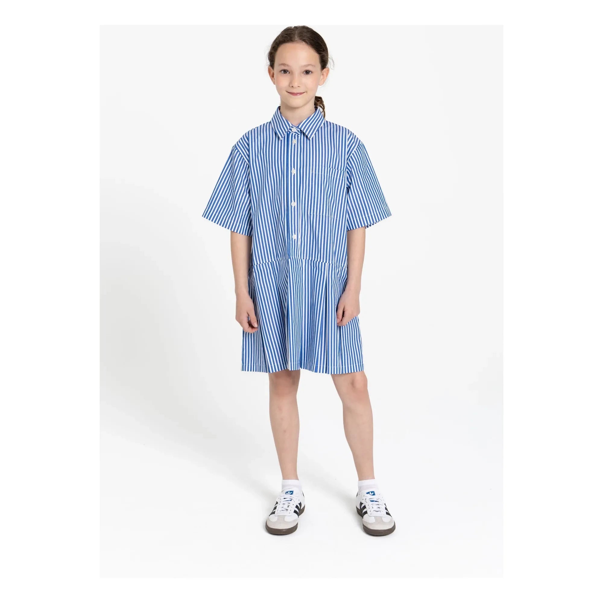 Finger in the nose - Dakota Gestreiftes Kleid | Blau