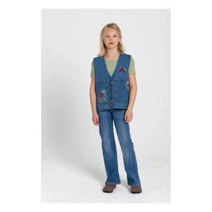 Hundred Pieces - Mara Cheval Kolsuz Denim Ceket | Mavi