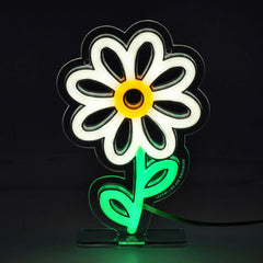 Legami - Mini Neon-Effekt LED-Schild - Es ist ein Schild Mini - Gänseblümchen