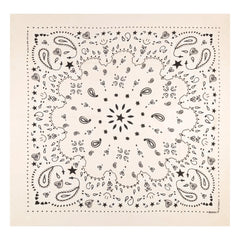 Call it by your name – Großes Seiden-Bandana | Ecru