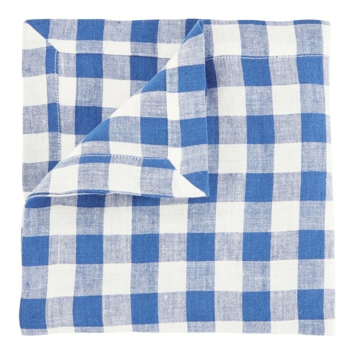 Gabrielle Paris - Vichy gewaschene Leinen-Serviette | Blau