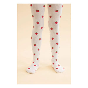 Flöss - 2er Pack Pointelle Vera Erdbeer-Strumpfhosen-Set | Rosa