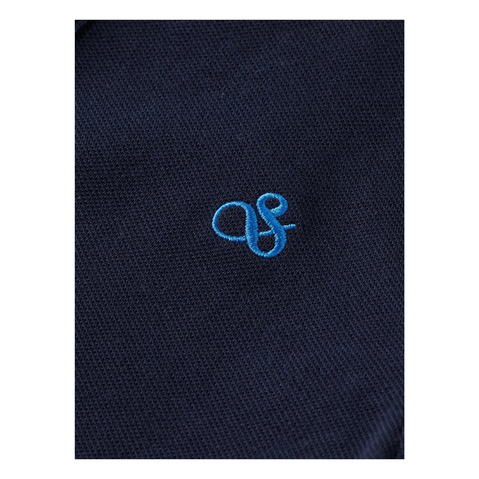 Scotch & Soda - Langärmeliges Piqué-Poloshirt | Marineblau