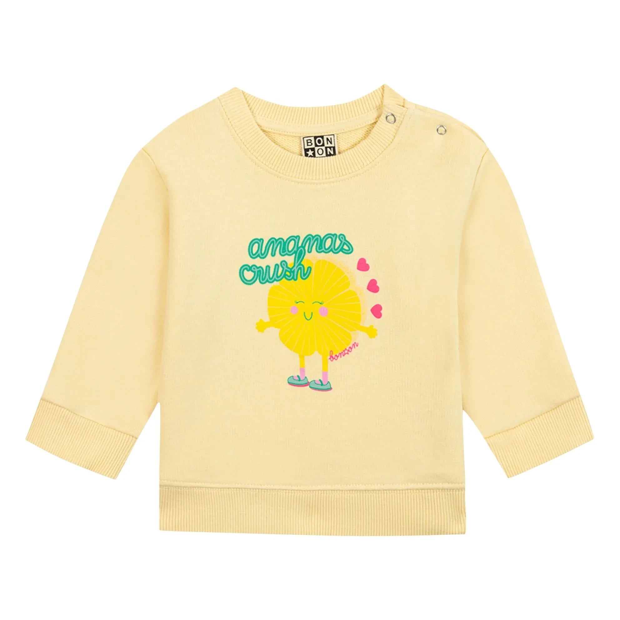 Bonton - Smily Ananas Sweatshirt | Vanille