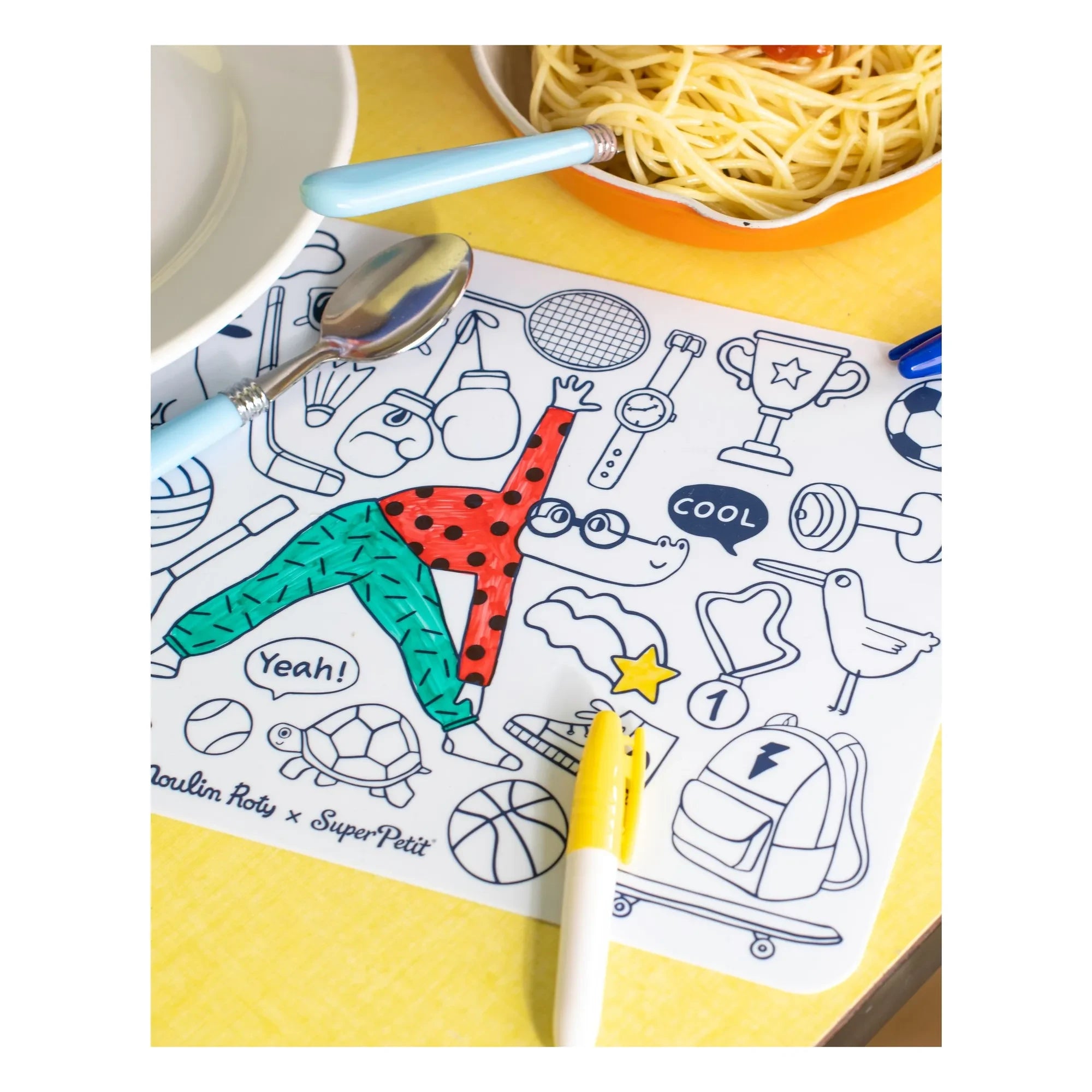 Superpetit - Mini-Malset The Loufoques mit 4 Stiften - SuperPetit x Moulin Roty