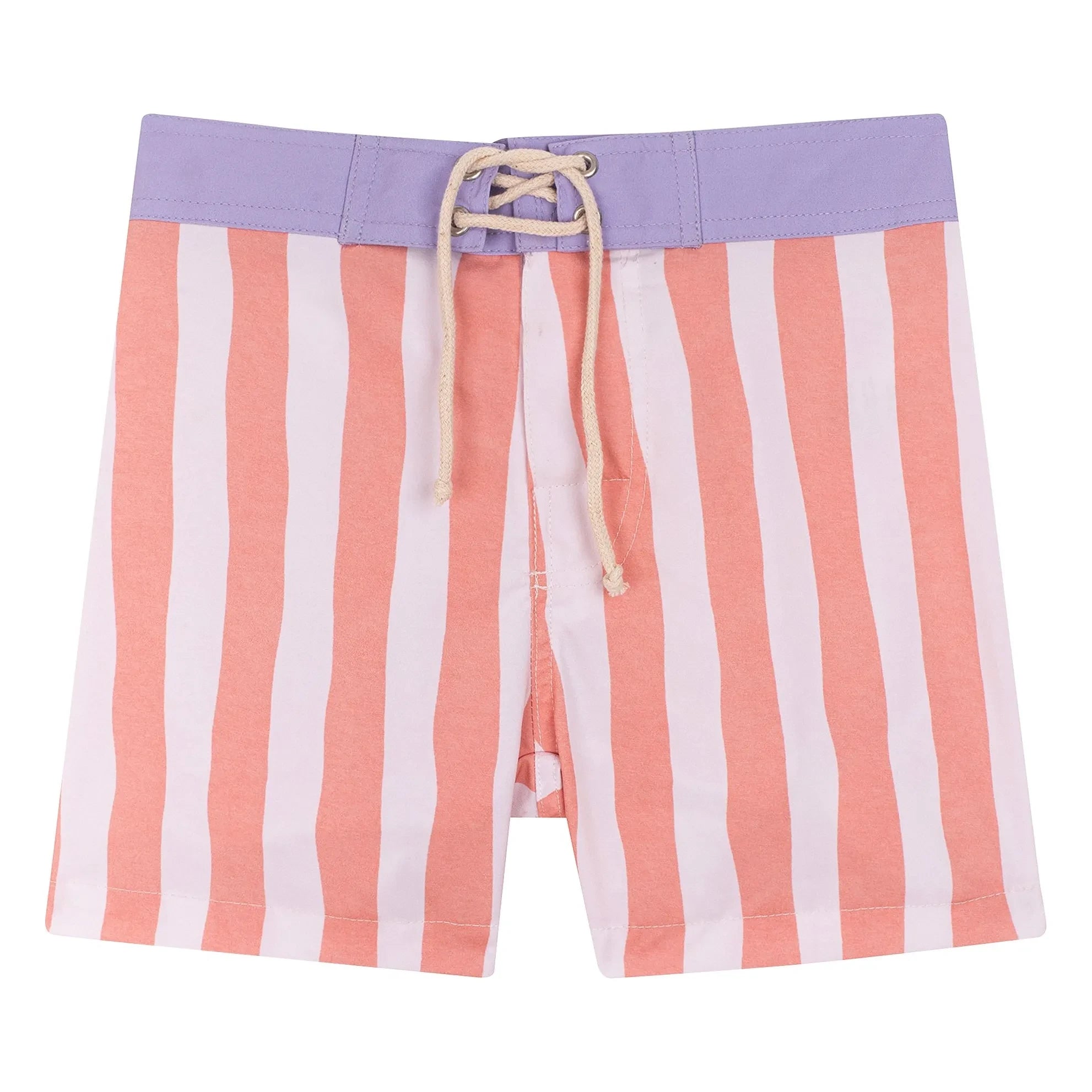 My First Cantê - Luca Gestreifte Badeshorts | Rosa