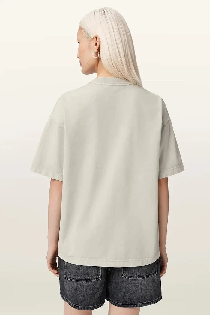 AllSaints Damen-Baumwoll-T-Shirt INSIGNIA