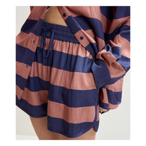 Essentiel Antwerp - Jalana Gestreifter Shorts | Mavi
