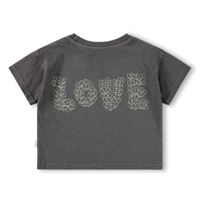 Molo – Runi Love T-Shirt aus Bio-Baumwolle | Dunkelgrau