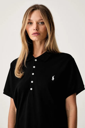 Polo Ralph Lauren yaka detaylı pamuklu kadın tişört