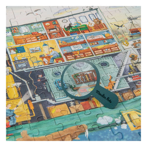 Moulin Roty - Entdecker-Boot Puzzle - The Mill Garden - 200 Teile