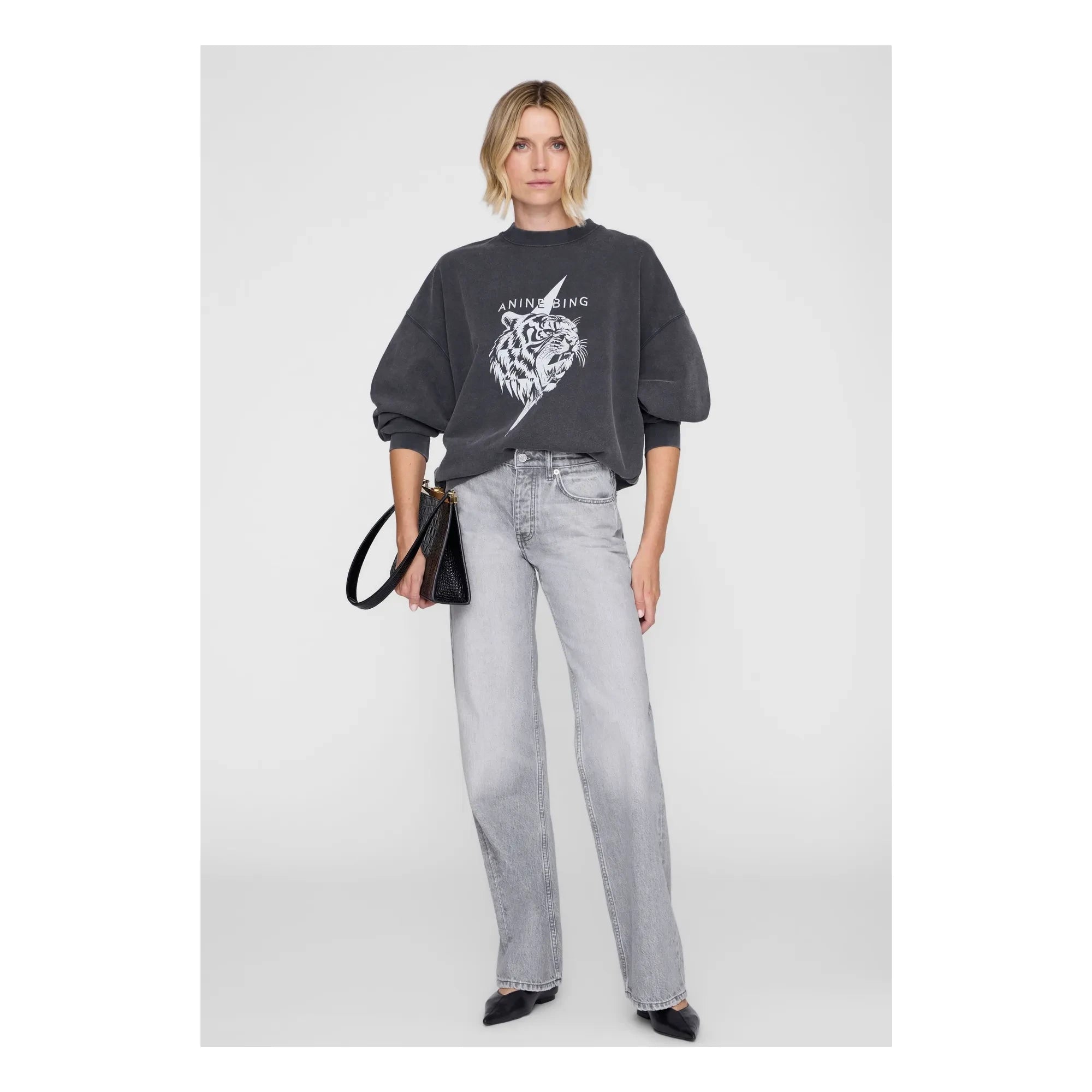 Anine Bing - Miles-Sweatshirt | Schwarz