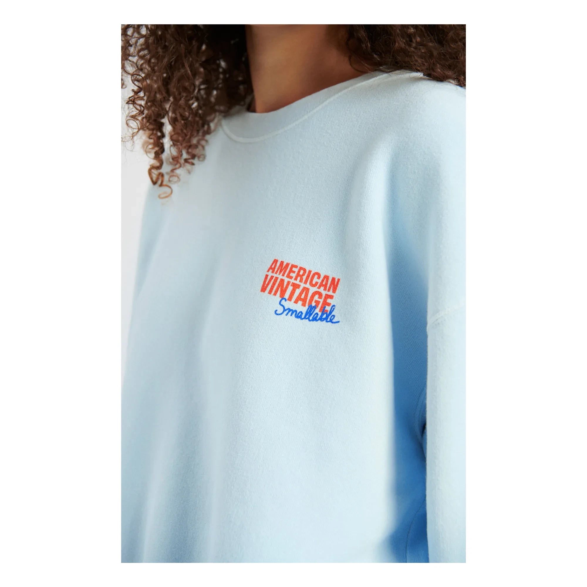 American Vintage - Zusammenarbeit mit Smallable - Izubird Sweatshirt | Hellblau