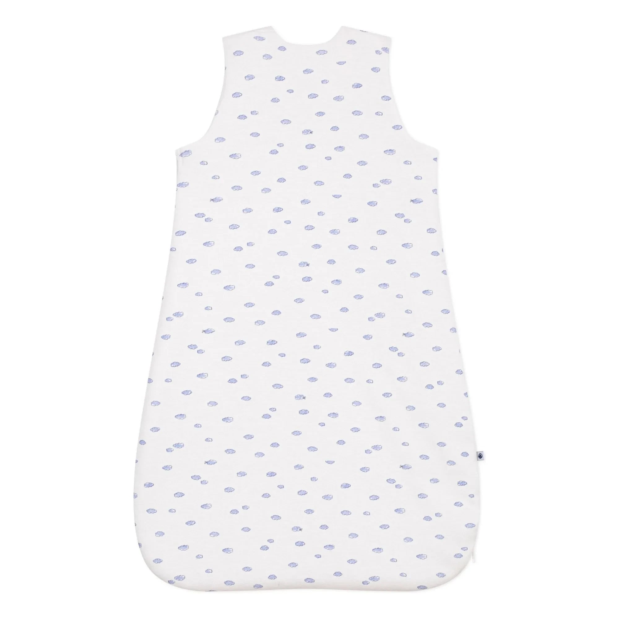 Petit Bateau - Schlafsack aus Bio-Baumwolle mit Wolkenmotiv | Weiß