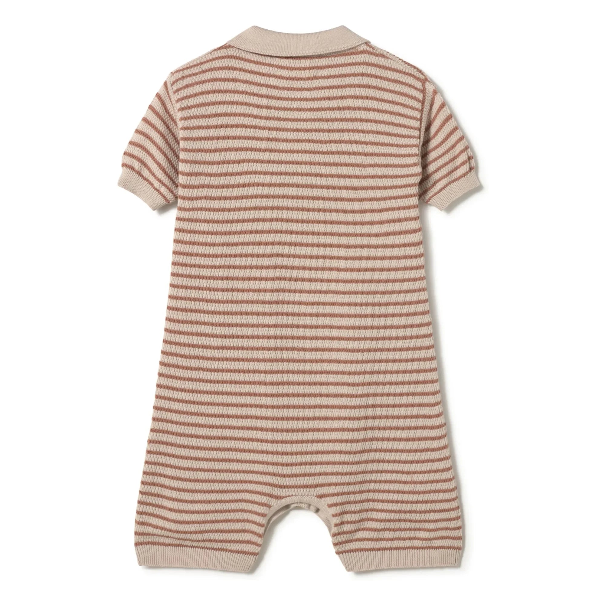 Coco au Lait - Kombi-Shorts aus Bio-Baumwolle mit Polokragen | Beige