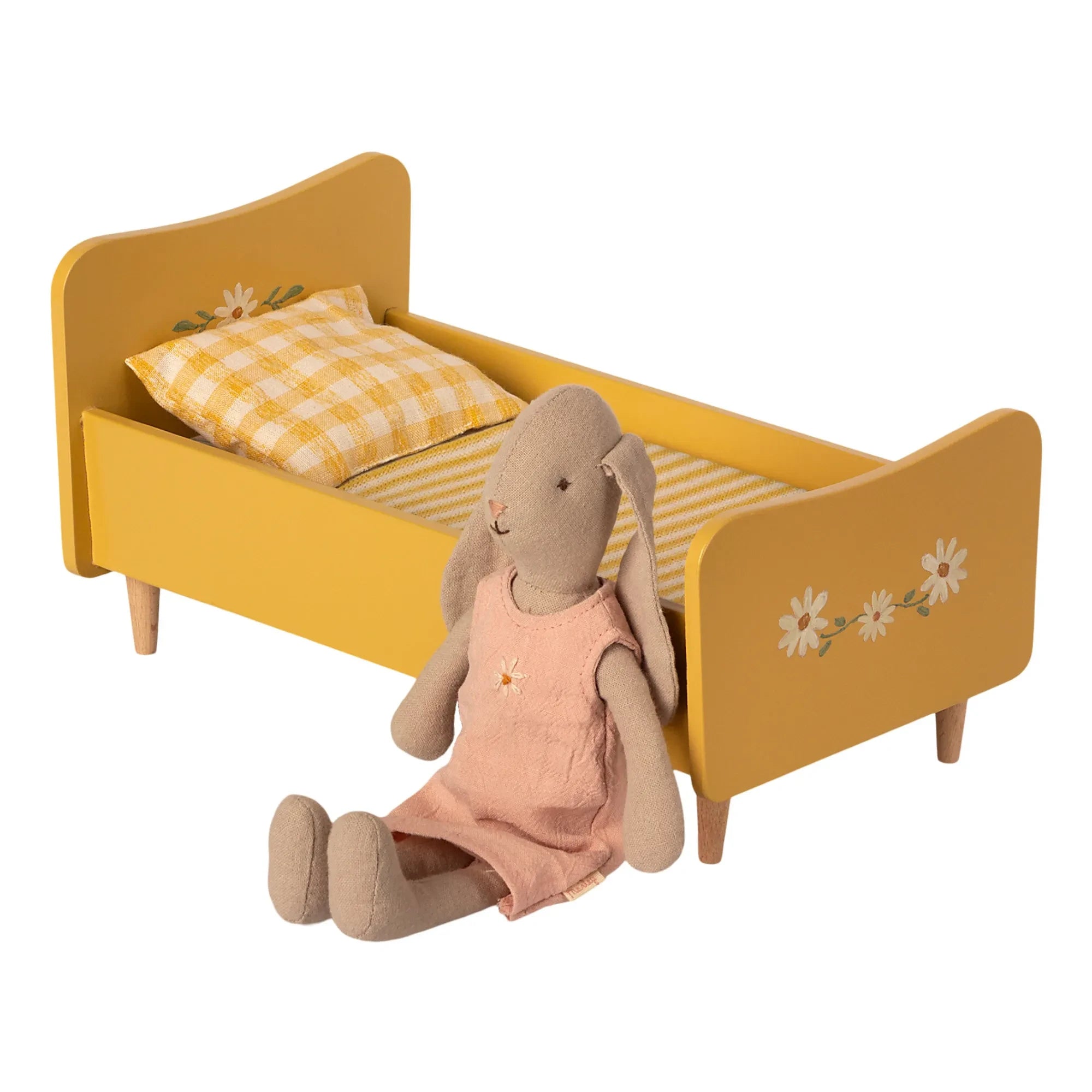 Maileg - Mini Holzbett | Gelb