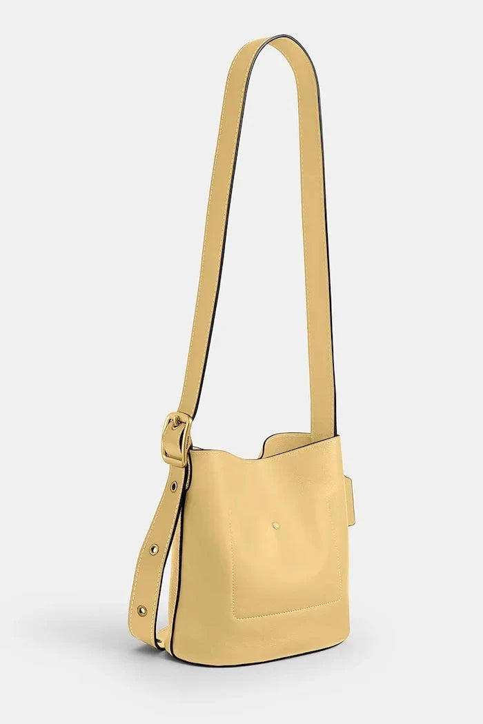 Coach kadın deri crossbody çanta Bleecker Bucket Bag 21