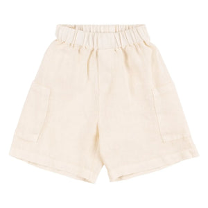 Babe & Tess - Alvise Leinen-Cargoshorts | Off-White