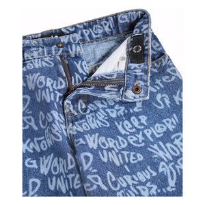 Molo - Aiden Organik Pamuk Graffiti Jean | Mavi