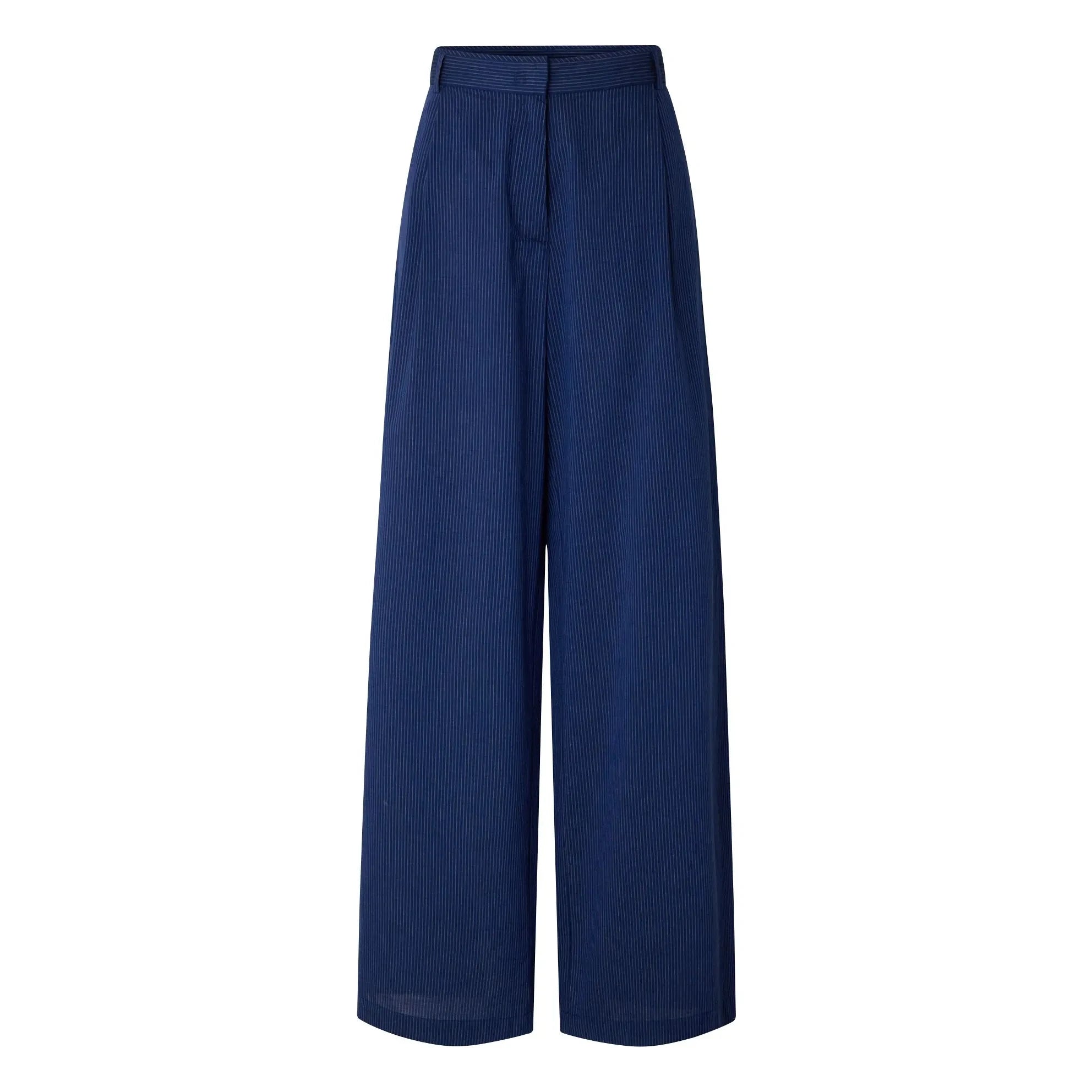 Sessùn - Hose Provencia aus gestreifter Baumwolle | Marineblau