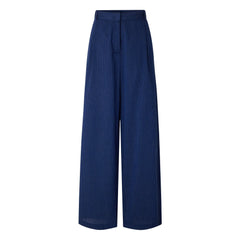 Sessùn - Hose Provencia aus gestreifter Baumwolle | Marineblau