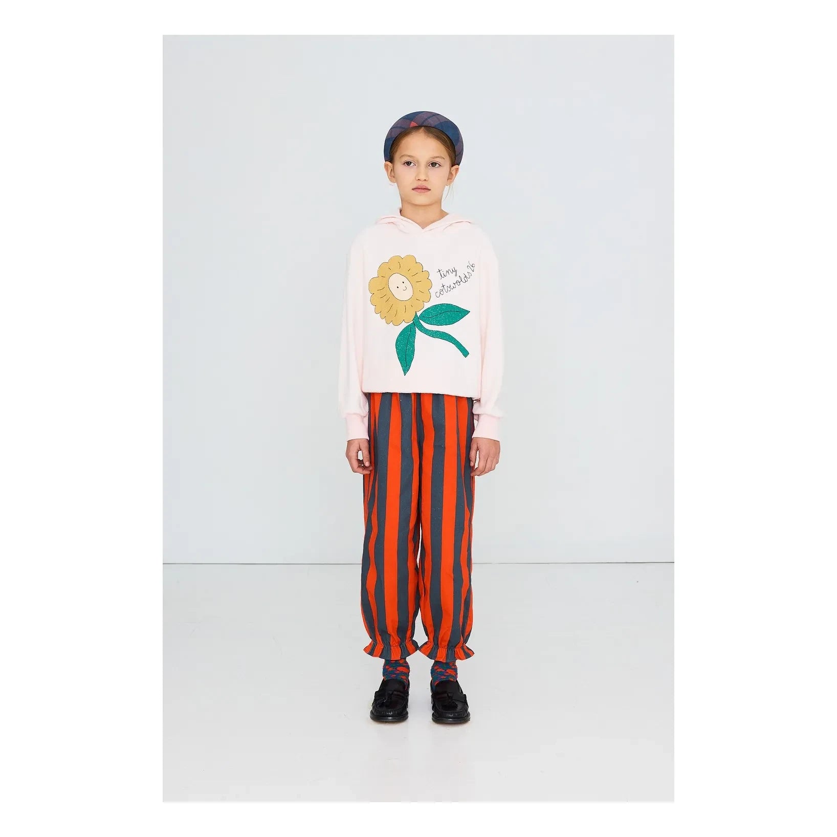 Tinycottons - Kariertes Haarband | Rot