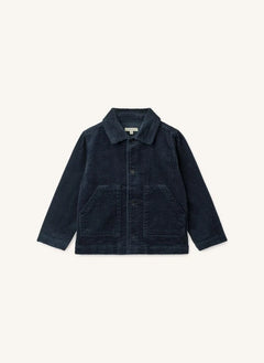 Liewood - Paulino Organische Baumwolle Velours Overshirt | Dunkelblau