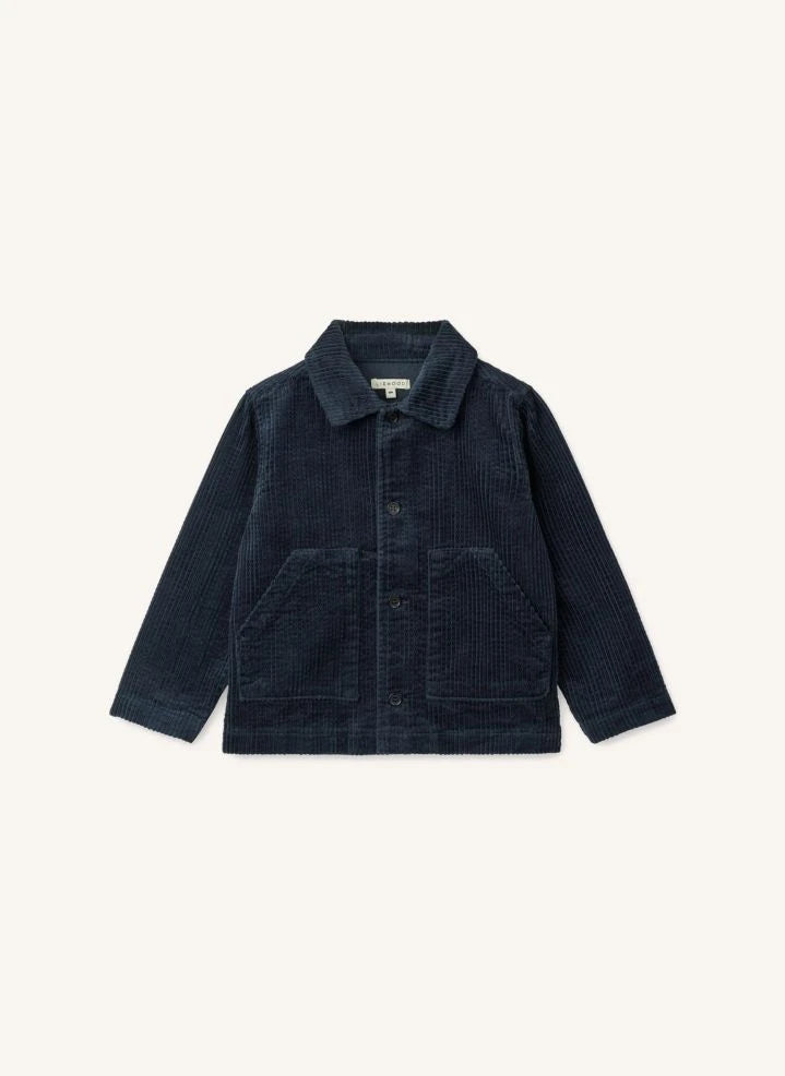 Liewood - Paulino Organische Baumwolle Velours Overshirt | Dunkelblau