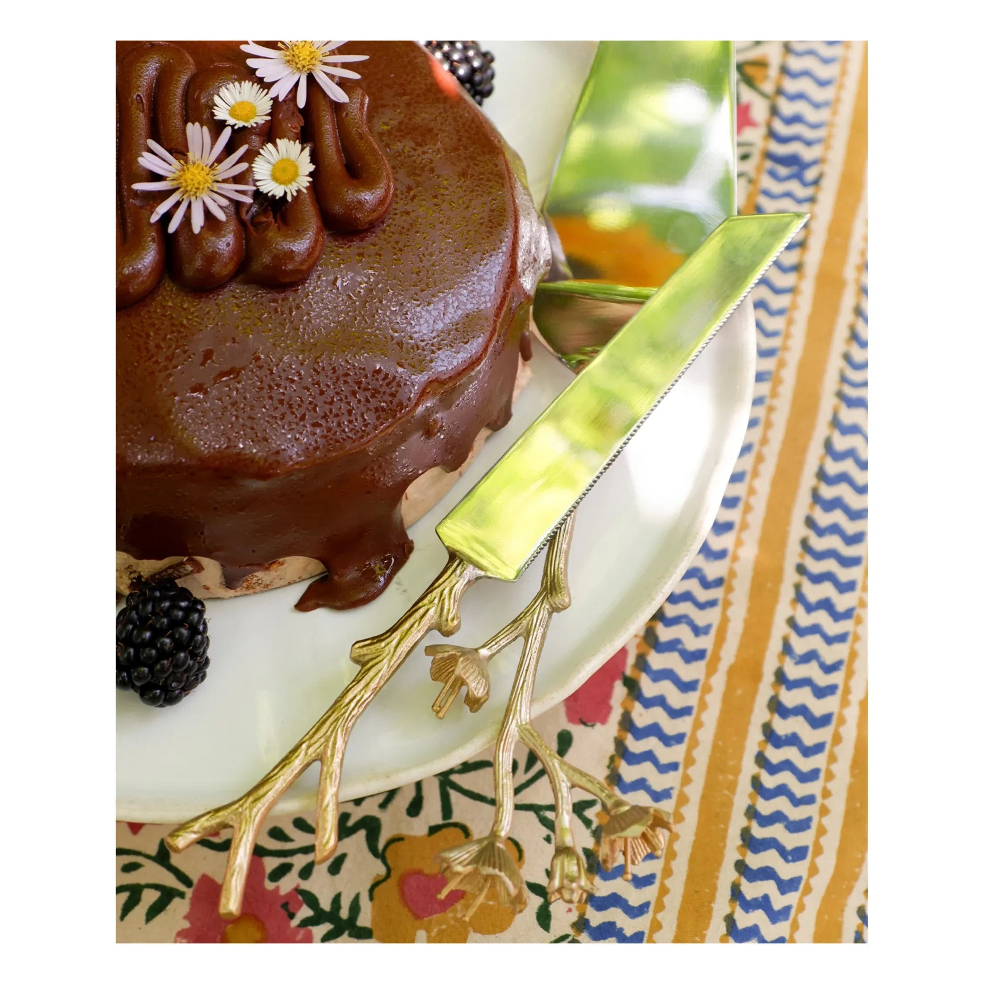 Doing Goods - Ava Blossom Dessertbesteck-Set - 2-teilig | Gold