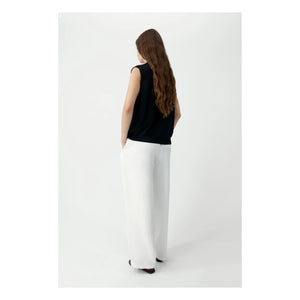 Cordera - Ärmellose Strickjacke | Schwarz