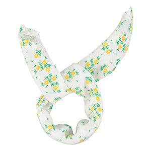 Piupiuchick - Bio-Baumwoll-Blumen-Bandana | Gelb
