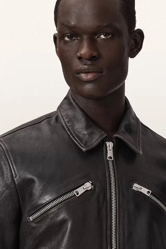 AllSaints Erkek Deri Ceket VERDI