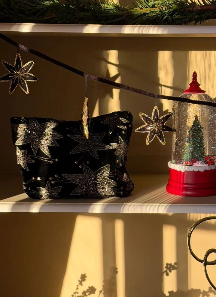 Anna + Nina - Starry Eve Make-up Tasche | Schwarz