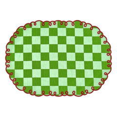 Bitossi - Dama Verde karierte Tischsets - 2er-Set | Grün