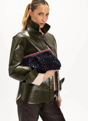 Nadia Dafri - Melike Clutch Large | Schwarz
