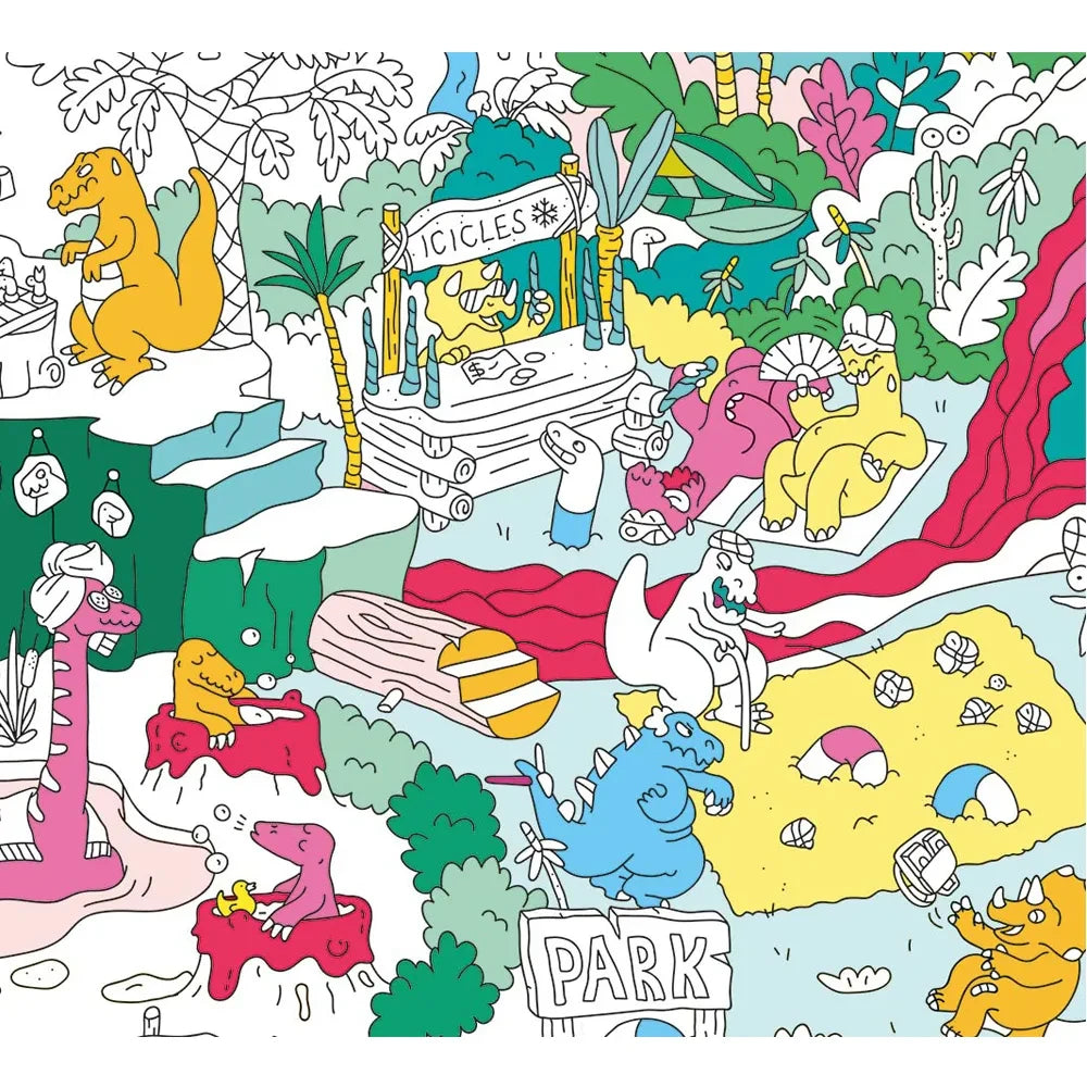 Omy - Dinos XXL Ausmalposter