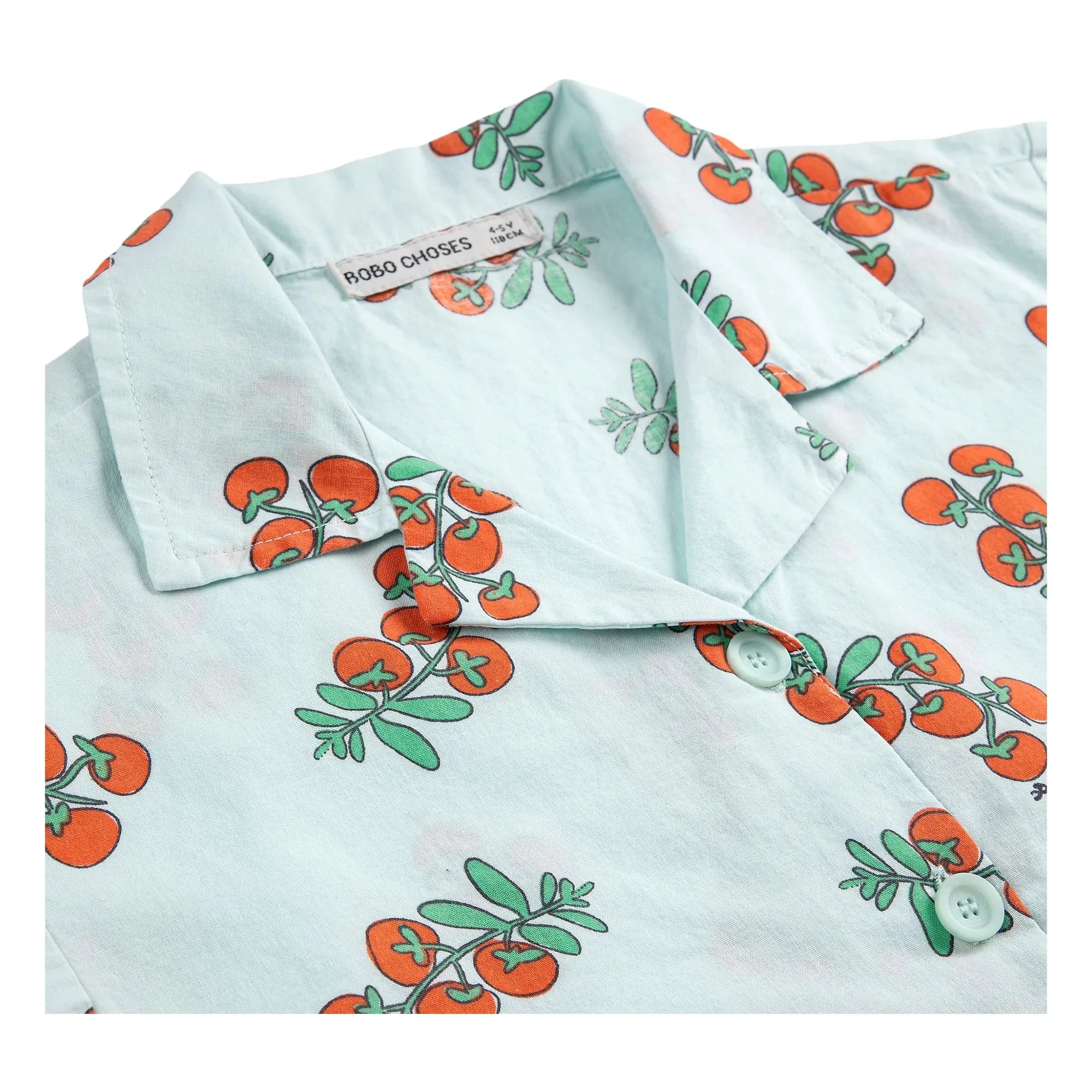 Bobo Choses - Bio-Baumwoll-Tomatenhemd | Hellblau