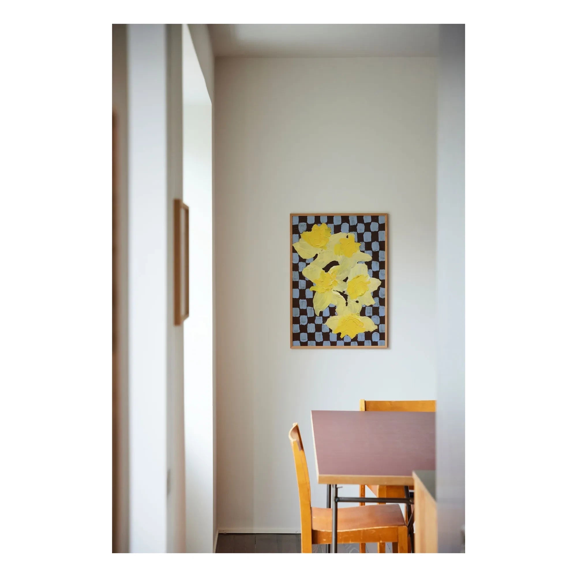 Paper Collective - Flowers with Checks 05 Poster, Liat Greenberg | Blau