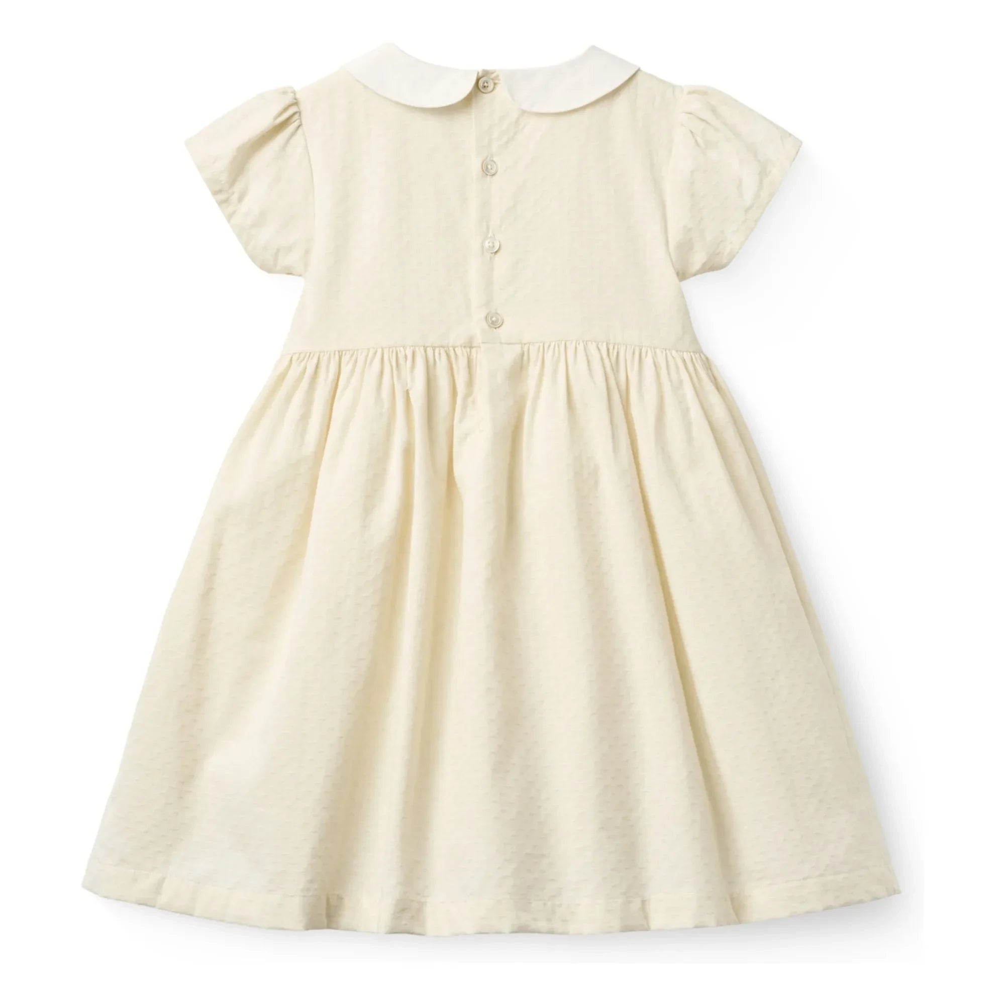 Copenhagen Colors - Kleid mit gerafftem Kragen Bio-Baumwolle | Creme