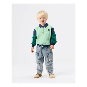 Goldie + Ace – Rugby-Poloshirt | Grün