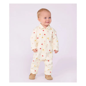 Petit Bateau - Combination Hearts | Ekru